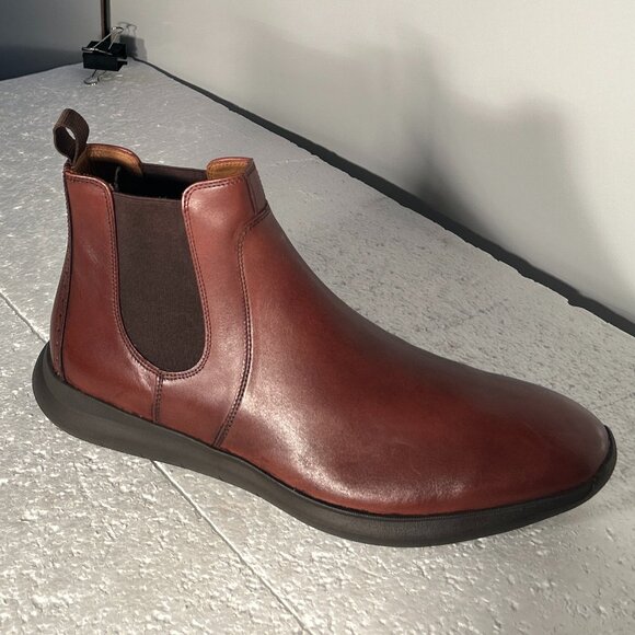 Johnston & Murphy NWOT SZ 11 Mens Brown Leather Chelsea Boot Heritage Old Money - Picture 2 of 10